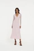 ROTATE Birger Christensen Midi Vneck Dress Kvinde Fairy Tale Midi Kjol...