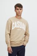 Casual Friday Cfsage Sweatshirt With Large Chest Mand Silver Mink Swea...