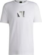 BOSS Tee 9 Mand Natural Kortærmede T-shirts Str S - hos Magasin