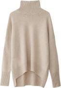 Lisa Yang Heidi Sweater Kvinde Sand Rullekraver Relaxed Fit Str M/L - ...