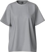 Pieces Pcskylar SS Oversized TEE Noos Kvinde Ultimate Grey Kortærmede ...