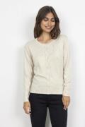 soyaconcept Scdollie 446 Cardigan Creme Kvinde 91620 Creme Cardigans S...