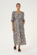 Kaffe Kasepia Dress Kvinde Black/white Leopard Maxi Kjoler Str 40 - ho...