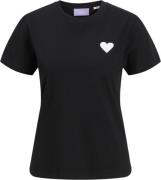 JJXX Jxcarly REG FIT SS TEE JRS Kvinde Black/heart Kortærmede T-shirts...