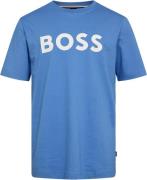 BOSS Tiburt 354 Mand Bright Blue Kortærmede T-shirts Str L - hos Magas...