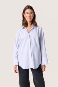 Soaked in Luxury Sloriana Shirt LS Kvinde White And Blue Stripes Langæ...