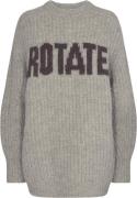 ROTATE Birger Christensen Knitted Logo Sweater Kvinde Atmosphere Sweat...