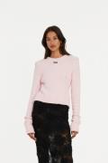 ROTATE Birger Christensen Cotton Knit Pullover Kvinde Fairy Tale Sweat...