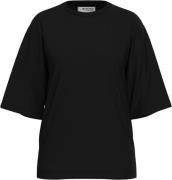 Selected Femme Slfcolwoman 2/4 Oversized TEE Kvinde Sort Kortærmede T-...