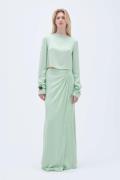 REMAIN Maxi Wrap Skirt Kvinde Subtle Green Maxi Nederdele Str 40 - hos...