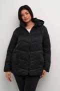 Kaffe Curve Kcsusanna Jacket Kvinde Black Deep Overgangsjakker Str 46 ...