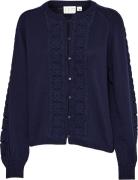 Atelier Rêve Irannie CA Kvinde Maritime Blue Cardigans Loose Fit Str L...