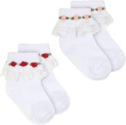 Konges Sløjd 2 Pack Lace Socks Str 29-32 - S00029 Strømper Bomuld hos ...