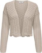 ONLY Onlnola 7/8 Life Open Cardigan KNT Kvinde Feather Gray Cardigans ...