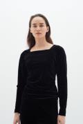 InWear Brynniw Blouse LS Kvinde Black Langærmede Bluser Str L - hos Ma...