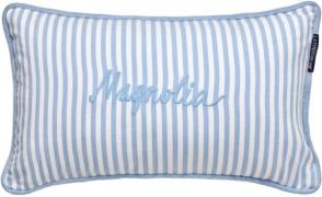 Lexington Organic Cotton Oxford Striped 50x30 Pillow Blue/white Str 30...