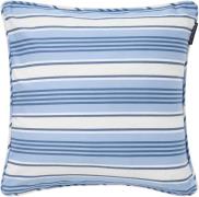 Lexington Striped Organic Cotton Twill Pillow Cover Blue/white Str 50x...