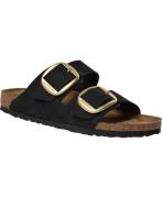 Birkenstock Arizona Big Buckle Lenb Black Gold Kvinde Taupe Flade Sand...