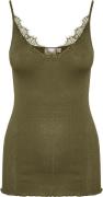 Saint Tropez Mayasz Strap Top Kvinde Army Green Toppe Classic Fit Str ...