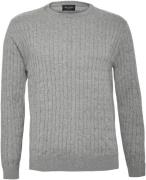 Sand Cotoncash Cable Iq Mand Grå Sweaters Str L - hos Magasin