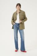 Culture Cuhalina Jacket Kvinde Dusky Green Wash Overgangsjakker Str 40...