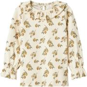 Lil' Atelier Nmfgavo EUG LS Slim TOP LIL Str 92 - Turtledove/lemon Top...