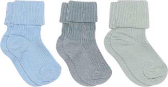 mpKids Cotton rib Baby Socks 3-pack Str 0-6M - Hvid Strømper hos Magas...