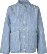 Lollys Laundry Romell Jacket LS Kvinde Washed Denim Overgangsjakker St...