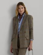 Lauren Ralph Lauren Y/D STR Wool Tropjacket Kvinde Brown Multi Blazere...