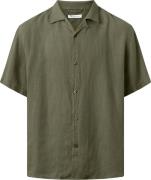 Knowledge Cotton Apparel Box fit Short Sleeved Linen Shirt Gots/vegan ...