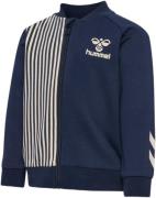 Hummel Hmlstripy ZIP Jacket Str 4 år / 104 cm - Blå Sweatshirts hos Ma...