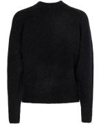 Second Female Brook Knit Boxy Cardigan Kvinde Black Cardigans Str M - ...