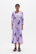 InWear Himariiw Dress Kvinde Lavender Art Splash Maxi Kjoler Loose Fit...