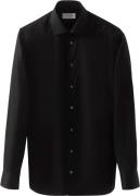 ETON Slim Fit Black Signature Twill Shirt Mand Sort Langærmede Skjorte...