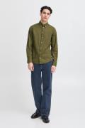 Casual Friday Cfanton 0053 BD LS Linen mix Shirt Mand Winter Moss Lang...