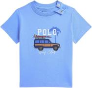 Polo Ralph Lauren 26/1 Jerseyss Cn-kn-tsh Str 6M / 6-9 mdr - Blå Toppe...