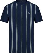 Fred Perry M9867 Mand Tennis Blue Kortærmede T-shirts Str L - Bomuld h...